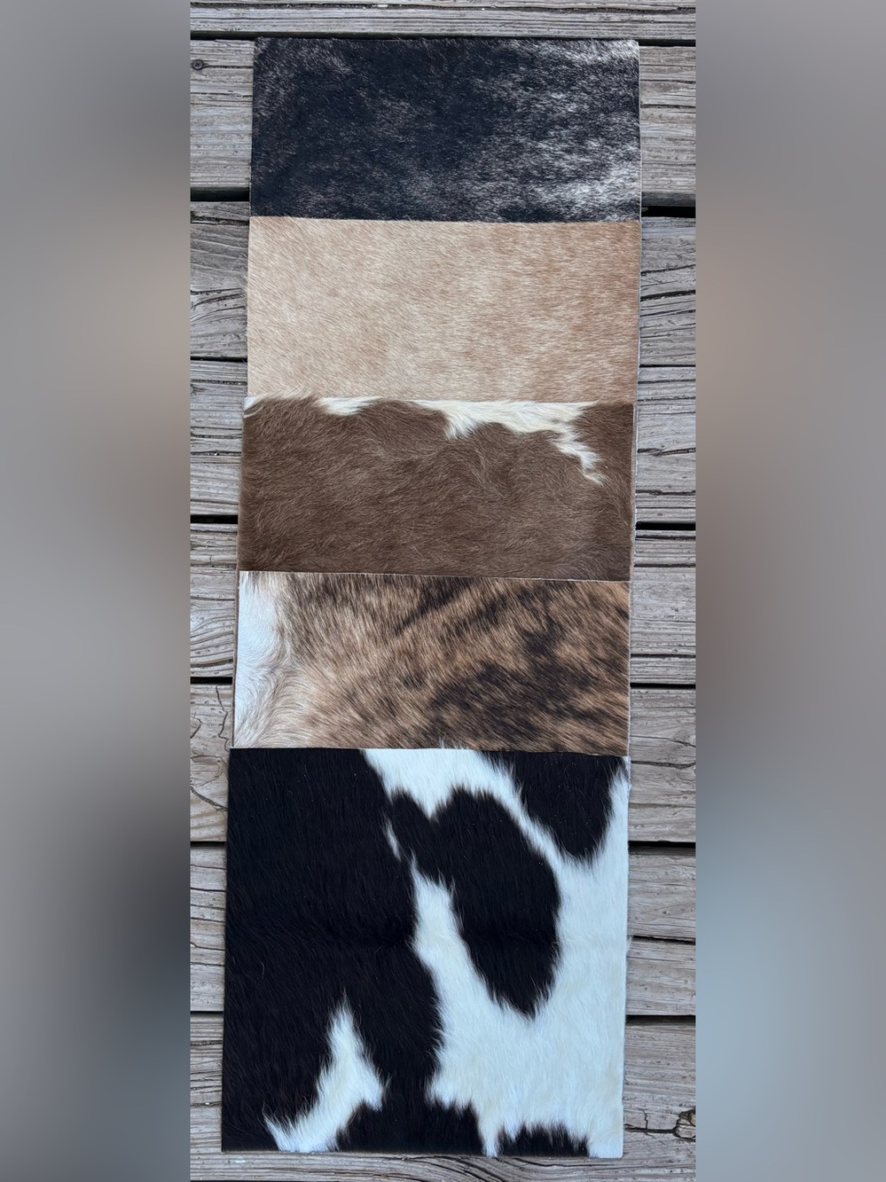 Authentic Cowhide Remnants for decorating or crafting 14”x14”